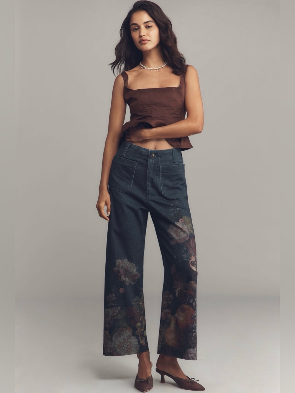 Maeve light blue and dark blue stitched denim Fruit